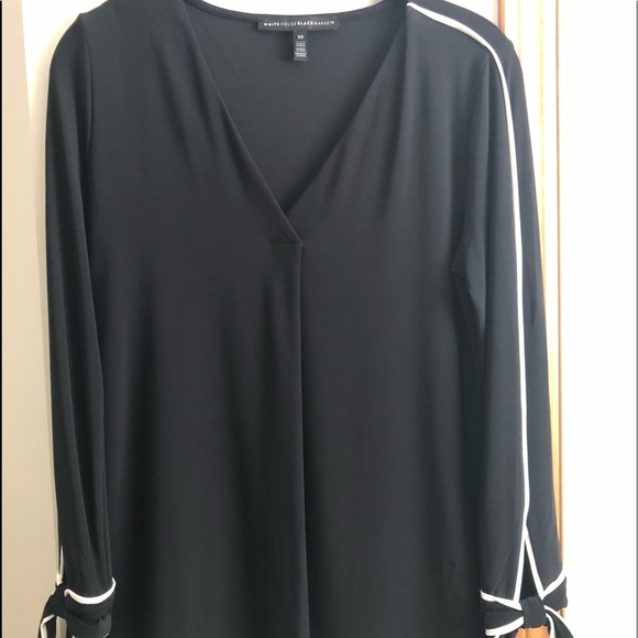 Black Long Sleeve Blouse - Picture 1 of 4